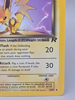 Dark Jolteon 38/82 - Uncommon Non Holo - Team Rocket Pokemon Card - Image 4