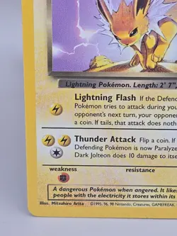Dark Jolteon 38/82 - Uncommon Non Holo - Team Rocket Pokemon Card - Image 5