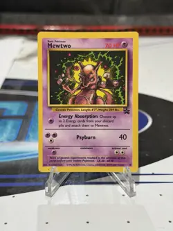 Pokemon 1999 Mewtwo Basic WB Promo Card WOTC - Image 1