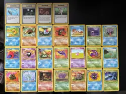 Vintage Fossil Pokemon Cards Bundle x 25 Good Condition 1999 WOTC - Image 2