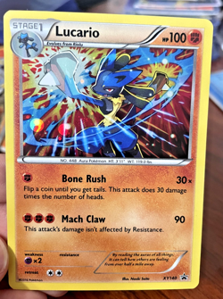 Pokemon card - Lucario XY140 - Black Star Promo 2016 - XY Cosmos Holo - Rare - Image 1