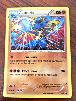 Pokemon card - Lucario XY140 - Black Star Promo 2016 - XY Cosmos Holo - Rare - Image 2
