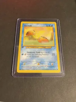 Pokemon Swinub 1st Edition Neo Destiny 84/105 TCG Card WotC - Image 1