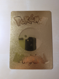 Fan Art - Pikachu V Gold Foil Textured Collector Pokemon Card HP190 043/185 - Image 2