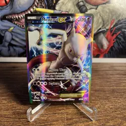 Mewtwo EX XY125 Full Art Black Star Promo Holo Pokemon Card Full Art Rare LP - Image 1