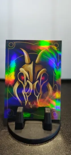 Bakugan Custom Card "Doom - Death" Holographic Foil Glitter Gate Cards Metal - Image 1