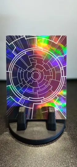 Bakugan Custom Card "Doom - Death" Holographic Foil Glitter Gate Cards Metal - Image 2