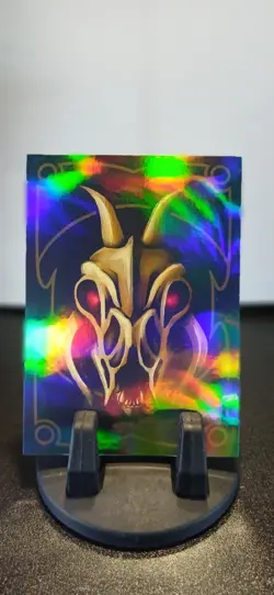 Bakugan Custom Card "Doom - Death" Holographic Foil Glitter Gate Cards Metal - Image 3