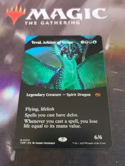 Mtg. Teval, Arbiter of Virtue. Borderless. Tarkir: Dragonstorm. Pack Fresh - Image 1