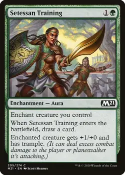 [MTG] Setessan Training (Foil) (205) (M21) LP-HP - Image 1