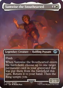 Foil - Samwise the Stouthearted (Borderless) (LTR Bundle) - 449 / NM / English - Image 1