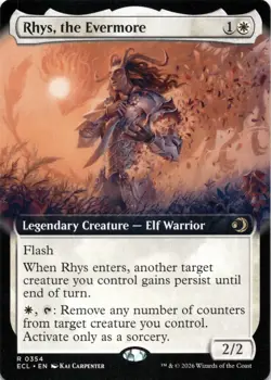 Rhys, the Evermore EXTENDED ART Lorwyn Eclipsed Magic MTG NM - Image 1