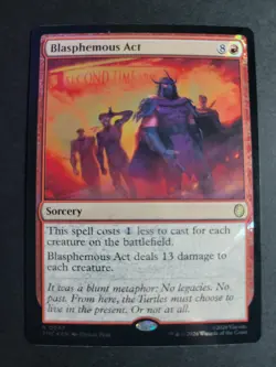 Blasphemous Act (Surge Foil) Rare MTG Ninja Turtles Commander - Image 1