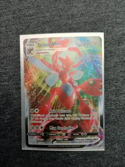 Pokemon TCG Scizor VMAX 119/189 Darkness Ablaze Full Art Ultra Rare NM - Image 4