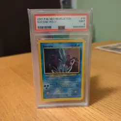 2001 Pokemon Suicune (14/64) Holo Neo Revelation PSA 9 - Image 1