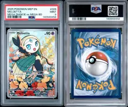 2025 Meloetta 026 Pokemon Phantasmal Flames (Mega Battle Deck) Promo PSA 9 - Image 1