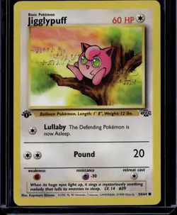 Pokemon 1999 1st Edition Jungle JIGGLYPUFF 54/64 - Image 1