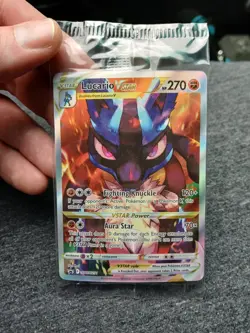 Pokemon TCG Lucario VSTAR SWSH291 Crown Zenith ETB Black Star Promo (SEALED) - Image 1