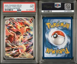 2025 POKEMON DRI EN-DESTINED RIVALS ILLUSTRATION RARE ETHAN'S TYPHLOSION PSA 9 - Image 3