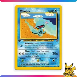 Wooper - 82/111 - 1st EDITION - Neo Genesis - Pokemon TCG - [NM] - Image 1