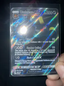 Pokemon Umbreon GX Ultra Rare Full Art Holo 142/149 SM Base Set 200 HP English - Image 5