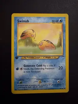 POKEMON TCG SWINUB 84/105 NEO DESTINY 1ST EDITION COMMON!! - Image 1