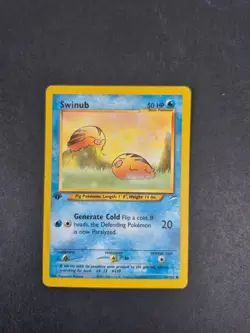 Swinub - 84/105 - Common - Neo Destiny - 1st Edition - WOTC Pokemon TCG - LP - Image 1