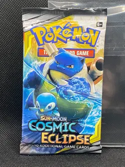 Pokemon Pokemon Cosmic Eclipse Booster Pack (Blastoise & Piplup Art) SPB-TS 112 - Image 1