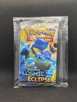 Pokemon Pokemon Cosmic Eclipse Booster Pack (Blastoise & Piplup Art) SPB-TS 112 - Image 3