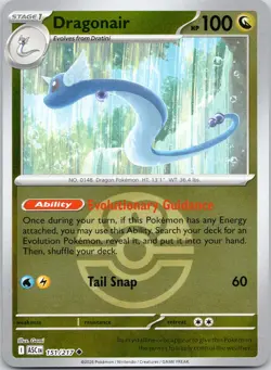 Dragonair 151/217 UC ME: Ascended Heroes Pokemon NM LOVE BALL Reverse Holo - Image 1