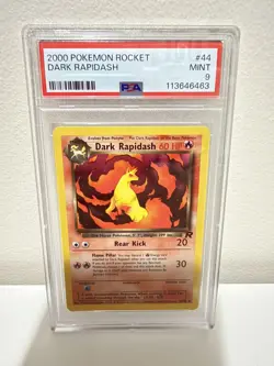PSA 9 Dark Rapidash Mint 44/82 Team Rocket Unlimited 2000 Pokemon 113646463 - Image 1