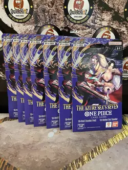 LOT 7 PACKS 🔥One Piece TCG: The Azure Sea's Seven Sleeved Booster OP-14 English - Image 1