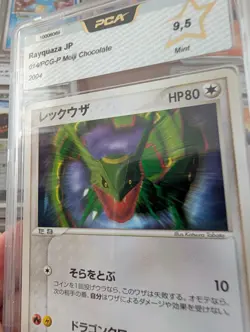 Rayquaza 014/PCG-P Promo 2004 MEIJI Chocolate Japanese Pop1 Pokemon Card MINT - Image 1