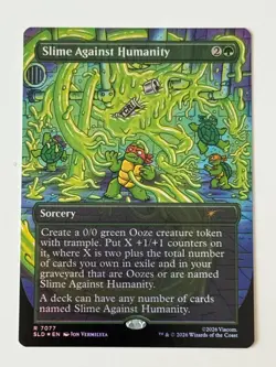 Slime Against Humanity Foil Secret Lair TMNT MTG Chase Card 7078 - Image 1