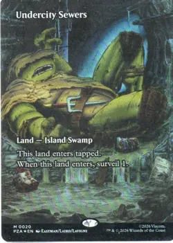 MTG: TMNT Source Material: Foil Borderless Undercity Sewers: LP Condition - Image 1