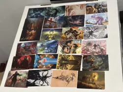 Magic the Gathering MTG Art Card Lot Final Fantasy Baldur's Gate Phyrexia - Image 3