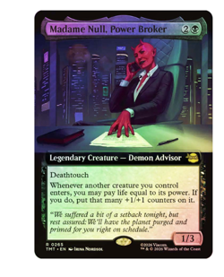 Madame Null, Power Broker - Foil - Extended Art Teenage Mutant Ninja Turtles MTG - Image 1