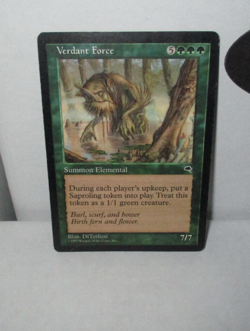 Verdant Force: Magic: The Gathering: Tempest (#263) 1997: Used, Heavy Play - Image 1