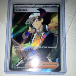 Pokemon Giacomo Full Art Ultra Rare Trainer-Supporter Holo Sv02 252/193 English - Image 1