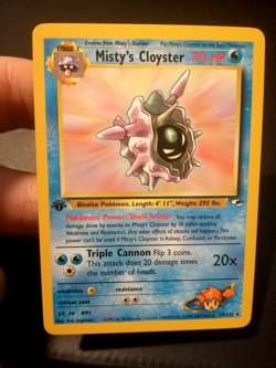 Pokemon Misty's Cloyster 29/132 GH Gym Heroes Rare 1st Edition Exc - Image 1