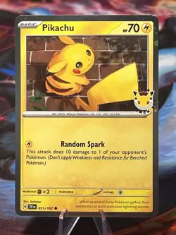Pokemon Day 30th Anniversary - Pikachu 051 /162 Stamped 2026 Promo NM/M - Image 3