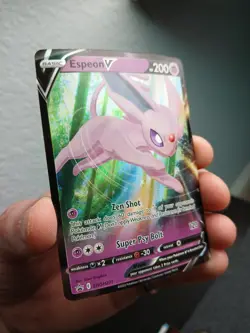 Pokemon TCG Espeon V SWSH201 Sword & Shield Holo Black Star Promo NM - Image 3