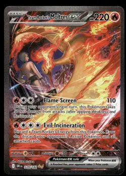Pokemon Cards Team Rocket's Moltres ex 229/182 Destined Rivals *eBay Live* - Image 1
