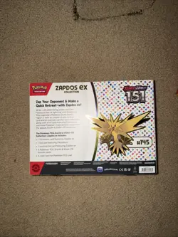 Pokemon TCG Scarlet & Violet 151 Zapdos EX Collection Box Sealed NEW - Image 2