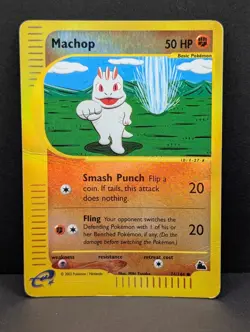 Machop 74/144 Skyridge Reverse Holo Rare Pokemon TCG Nintendo HP - Image 1
