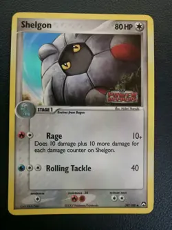 Pokemon Card Shelgon 39/108 EX Power Keepers Reverse Holo Uncommon - Image 1