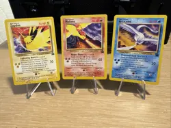 2000 Pokemon TCG Moltres - 21 Zapdos - 23 Articuno - 22 - Black Star Promos WOTC - Image 1