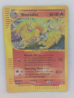 Ninetales H19/H32 Aquapolis Holo Rare Pokemon TCG Nintendo e-reader MP - Image 1