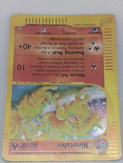 Ninetales H19/H32 Aquapolis Holo Rare Pokemon TCG Nintendo e-reader MP - Image 4