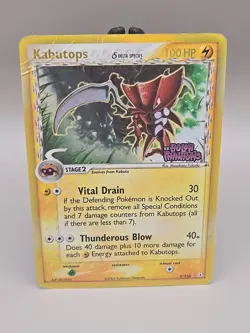 Kabutops 9/110 Holographic Rare EX Holon Phantoms Pokemon TCG - Image 1